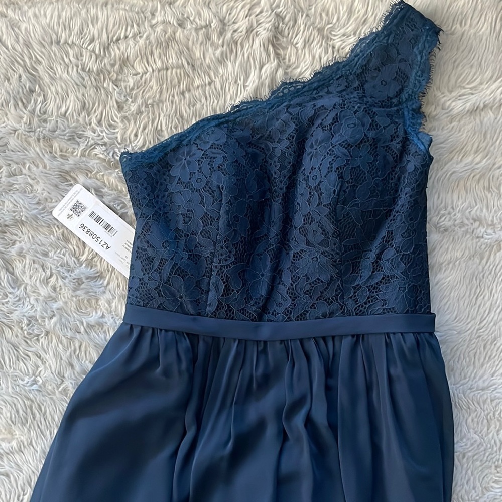 NWT Azazie Navy Blue Bridesmaids dress. Never worn or altered.
